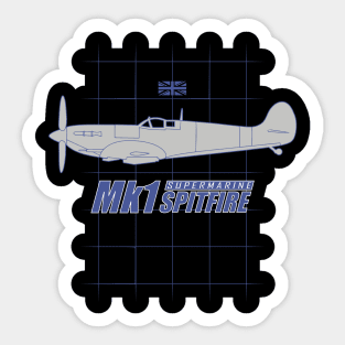 WW2 Spitfire Sticker